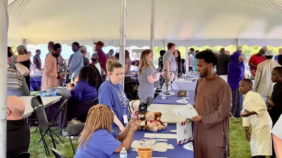 Families and partner organizations gathered at a Somali American community fair